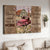 Daisy field, Antique ladybug car, Vintage house, Country roads take me home - Jesus Landscape Canvas Prints, Home Decor Wall Art