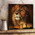 Lion of Judah, Jesus painting, The sacrifice of Jesus Christ, The perfect combination - Jesus Square Canvas Prints, Christian Wall Art