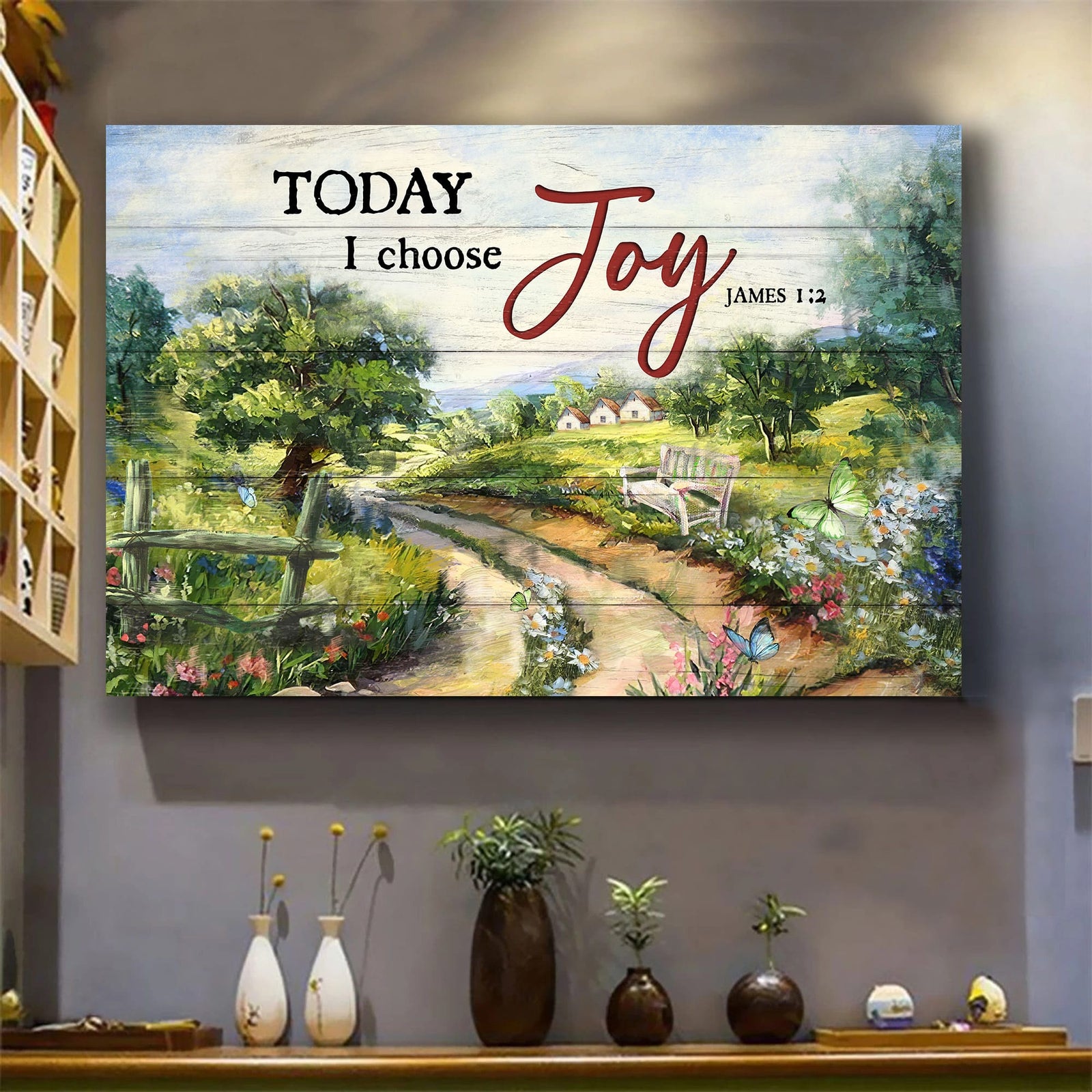Beautiful countryside, Today I choose joy - Farm Landscape Canvas Prints, Wall Art