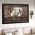 White horse painting, Wooden window, Countryside landscape, This is our home - Jesus Landscape Canvas Prints, Wall Art