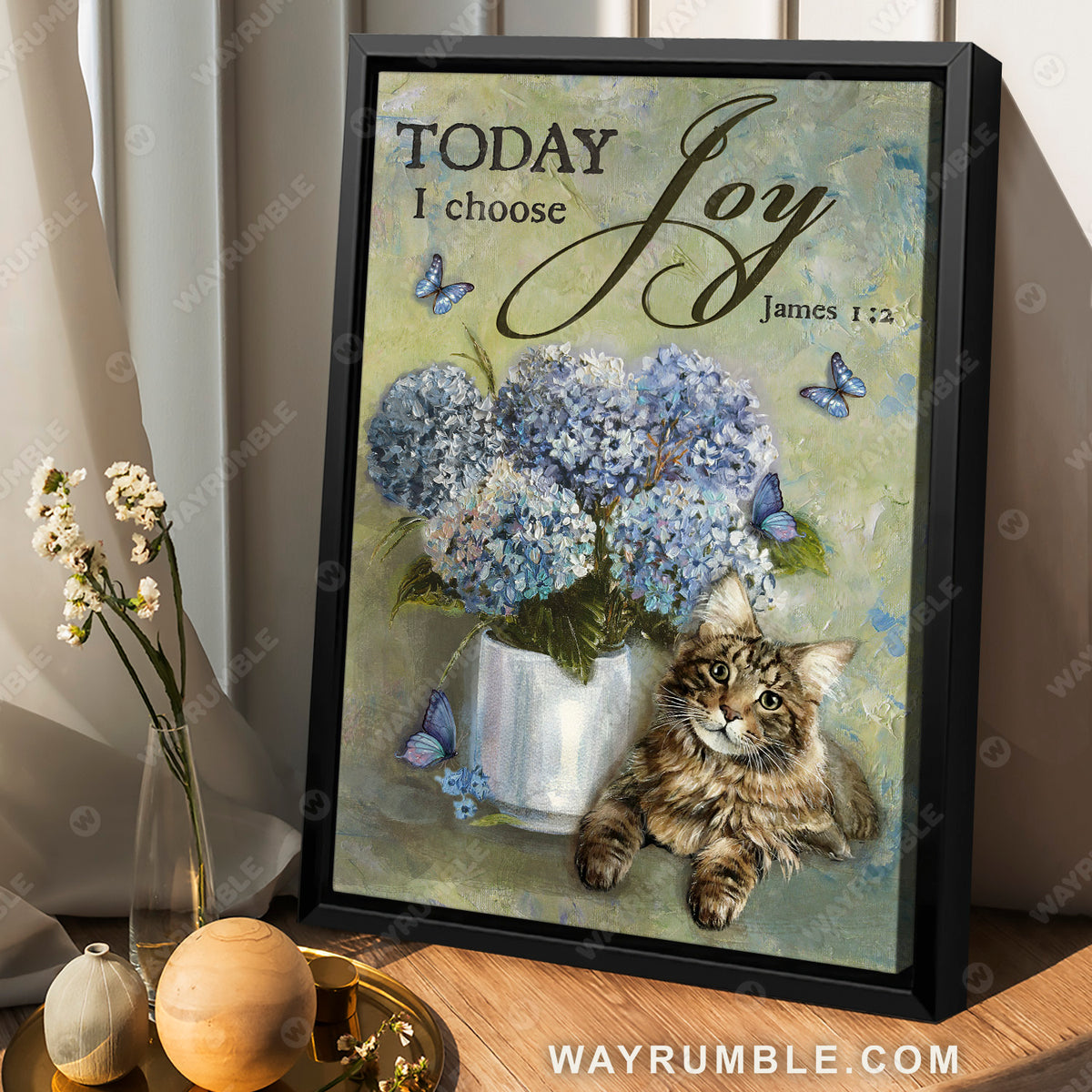 Blue hydrangea, Pretty cat, Butterfly drawing, Today I choose joy - Jesus Portrait Canvas Prints, Christian Wall Art