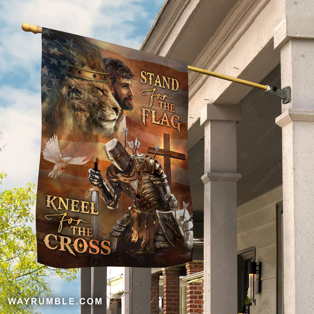 Amazing warrior painting, Lion king, Jesus drawing, Stand for the flag - Jesus Flag