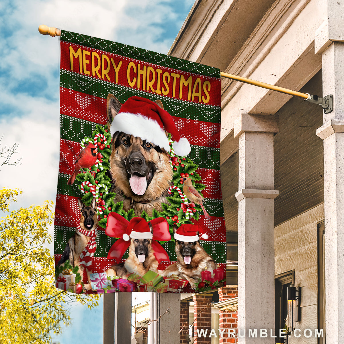 German shepherd cheap christmas outfit