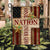 Flower cluster, Jesus cross, USA flag, One nation under God - Jesus Flag
