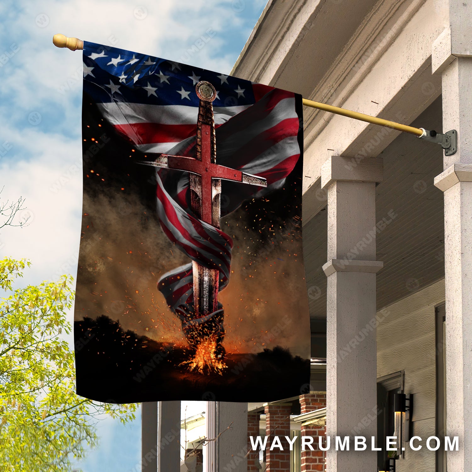 Knight drawing, US flag, Amazing night, Jesus painting - Jesus Flag