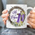 Crown of thorn, Lily flower, Cross symbol, He is risen - Jesus White Mug