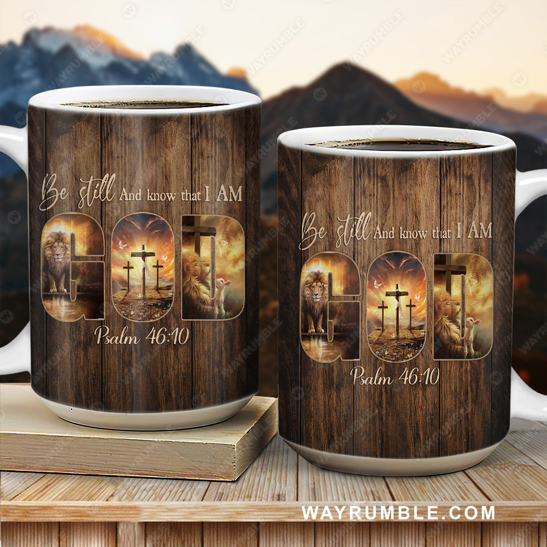 Lion of Judah, The amazing spirit, Be still and know that I am God - Jesus AOP Mu