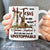 German shepherd dog, Flower drawing, Cardinal, With Jesus in her heart - Jesus White Mug