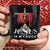 The wooden cross, Jesus is my rock - Jesus Black Mug 