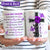 Faith cross, Purple rose, Violet butterfly, I can only imagine - Jesus White Mug