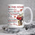 Red rose flower, Cardinal drawing, In this house, We trust in God - Jesus White Mug