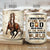 Horse painting, The incredible runner, I Would rather stand with God - Jesus AOP Mug