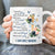 Wooden cross, Hellebore flower, Blue butterfly, I can only imagine - Jesus White Mug