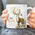 Brown deer, Orange butterfly, Flower field, Just breathe - Jesus White Mug
