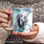 Dream horse, Blue flower garden, Jesus drawing - Jesus White Mug