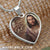 Jesus painting, The real face of Jesus, Be still and know that I am God - Jesus Heart Necklace