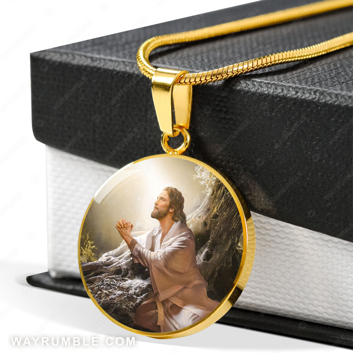 Jesus drawing, Prayer for healing, Beautiful forest - Jesus Circle Necklace