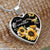 Sunflower, Hummingbird, Just breathe - Jesus Heart Necklace