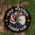Jesus, Eagle, Cross, America - One nation under God Circle Ceramic Ornament