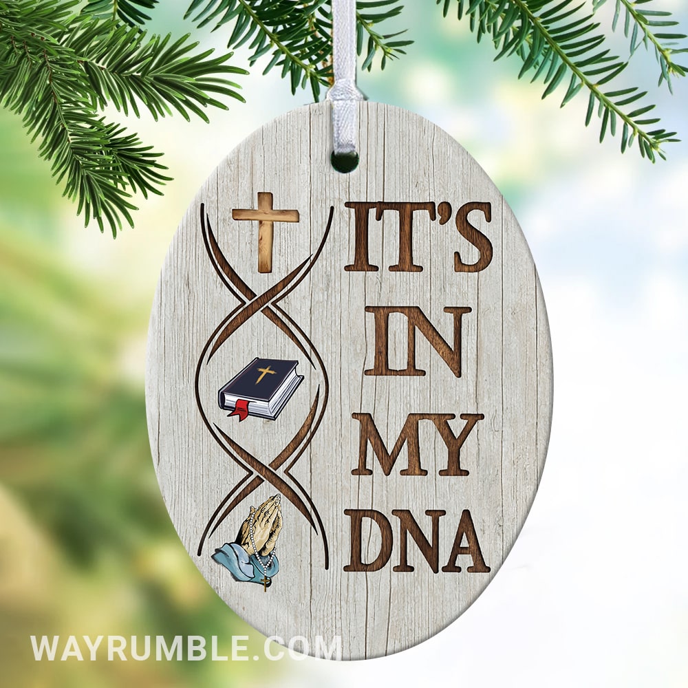 Jesus - It's in my DNA - Ceramic Ornament