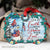 Christmas wreath, Cute snowman, US flag, Live by faith grow in grace walk in love - Jesus Aluminum Ornament