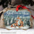 Fox drawing, Winter season, God gave me you - Jesus Aluminum Ornament