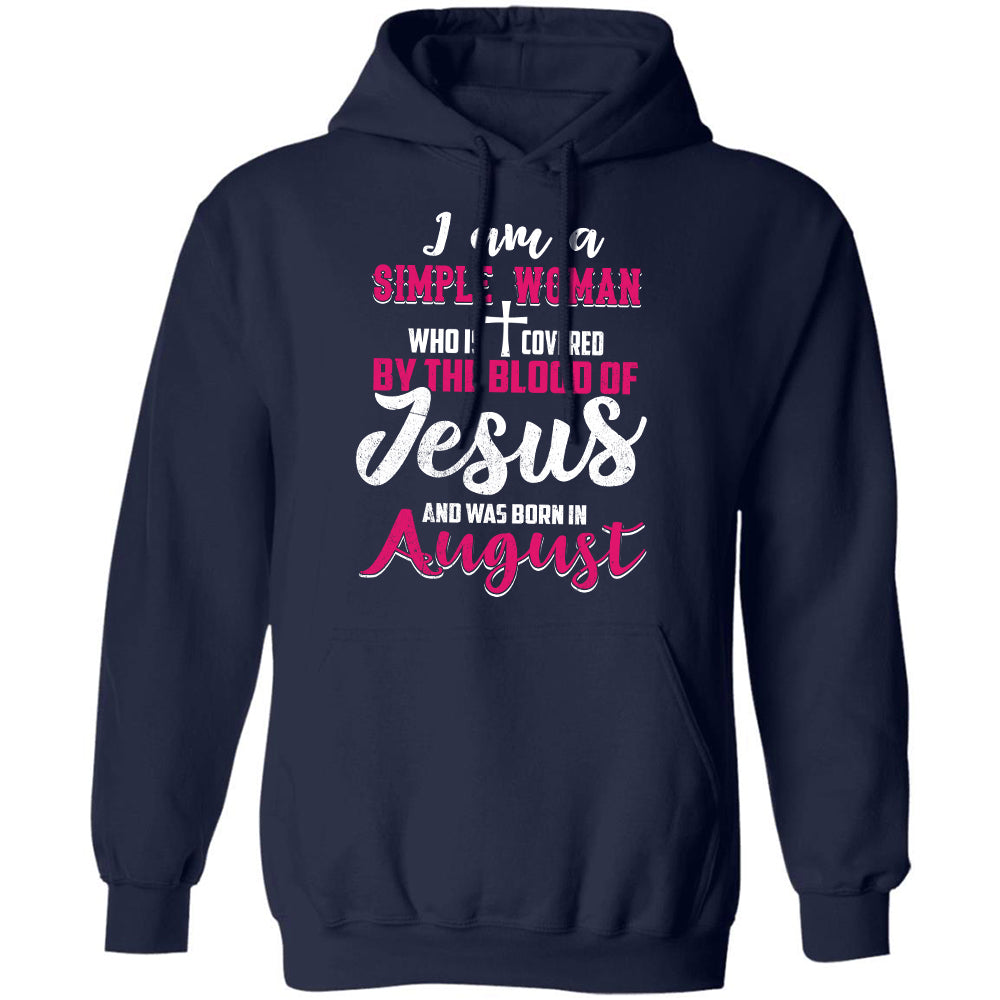 August Simple Woman - I&#39;m covered by the blood of Jesus - Jesus Apparel