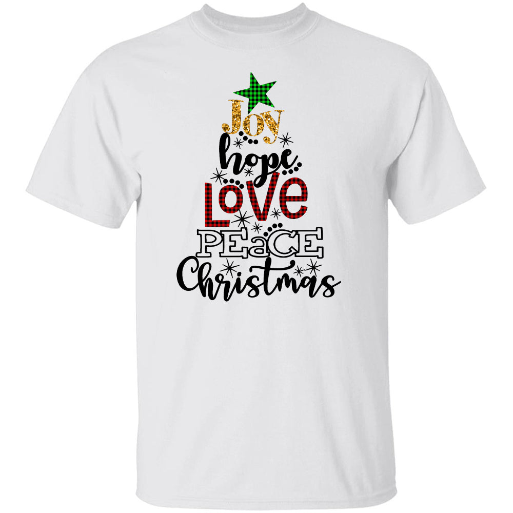 Jesus - Christmas - Joy Hope Love Peace - Apparel