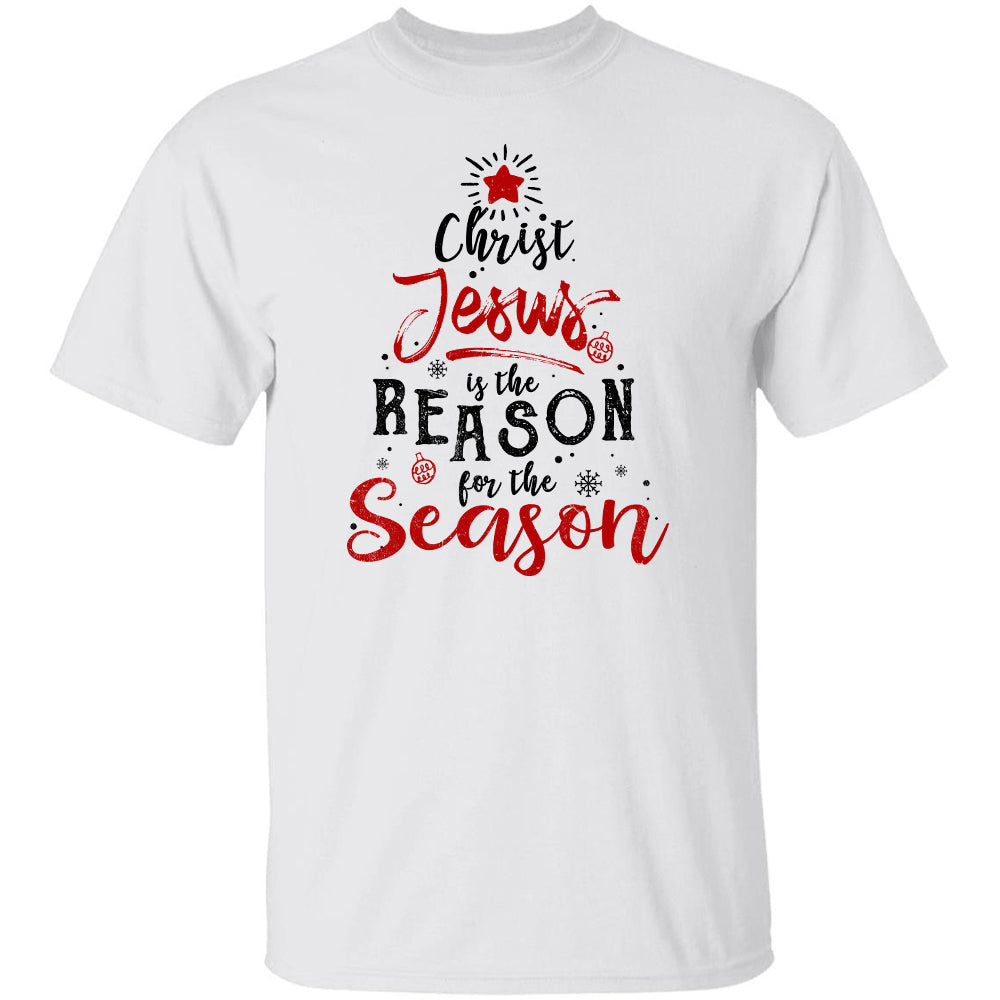 Christ Jesus is the reason for the season - Red star - Apparel