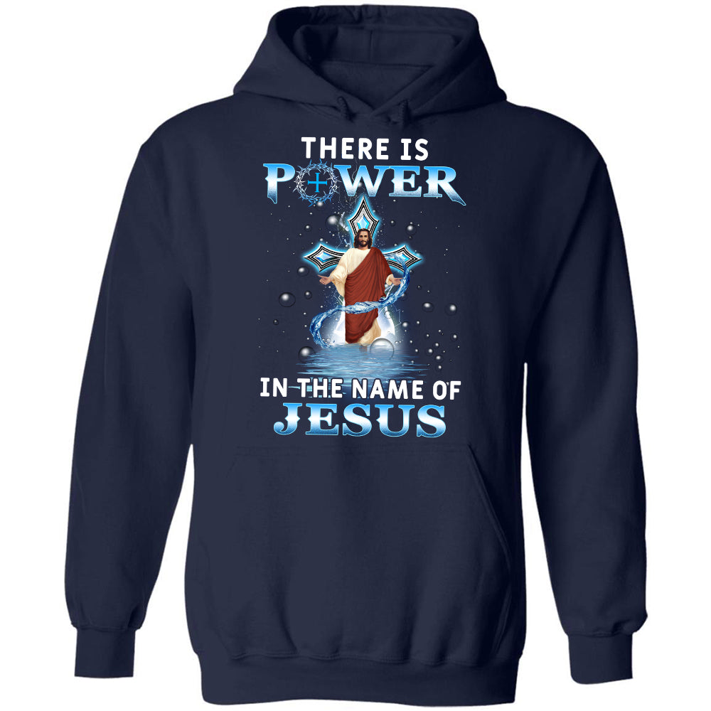 Jesus walks on water, There is power in the name of Jesus, The blue cross - Jesus Black Apparel