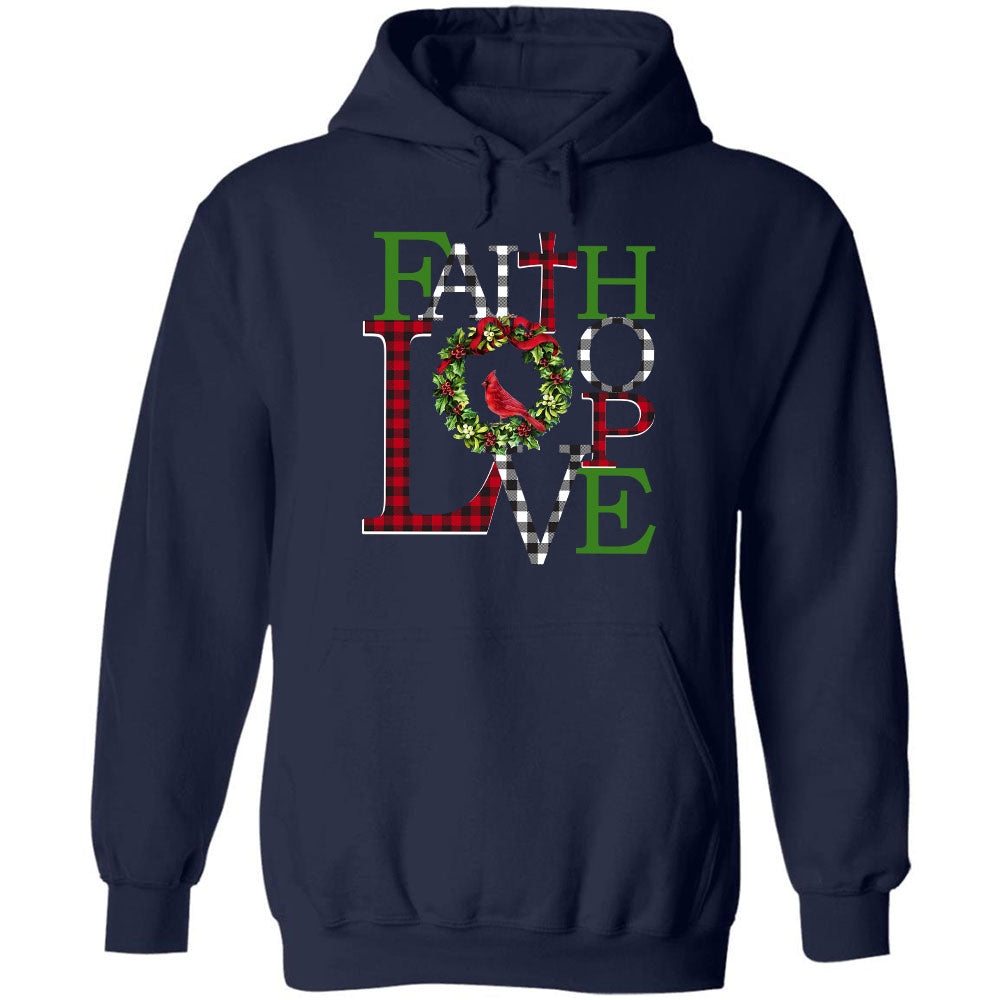Faith Hope Love - Jesus, Christmas Apparel