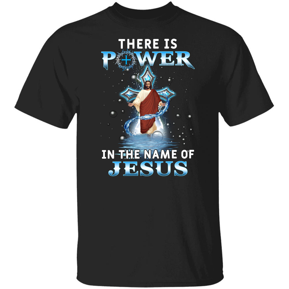Jesus walks on water, There is power in the name of Jesus, The blue cross - Jesus Black Apparel