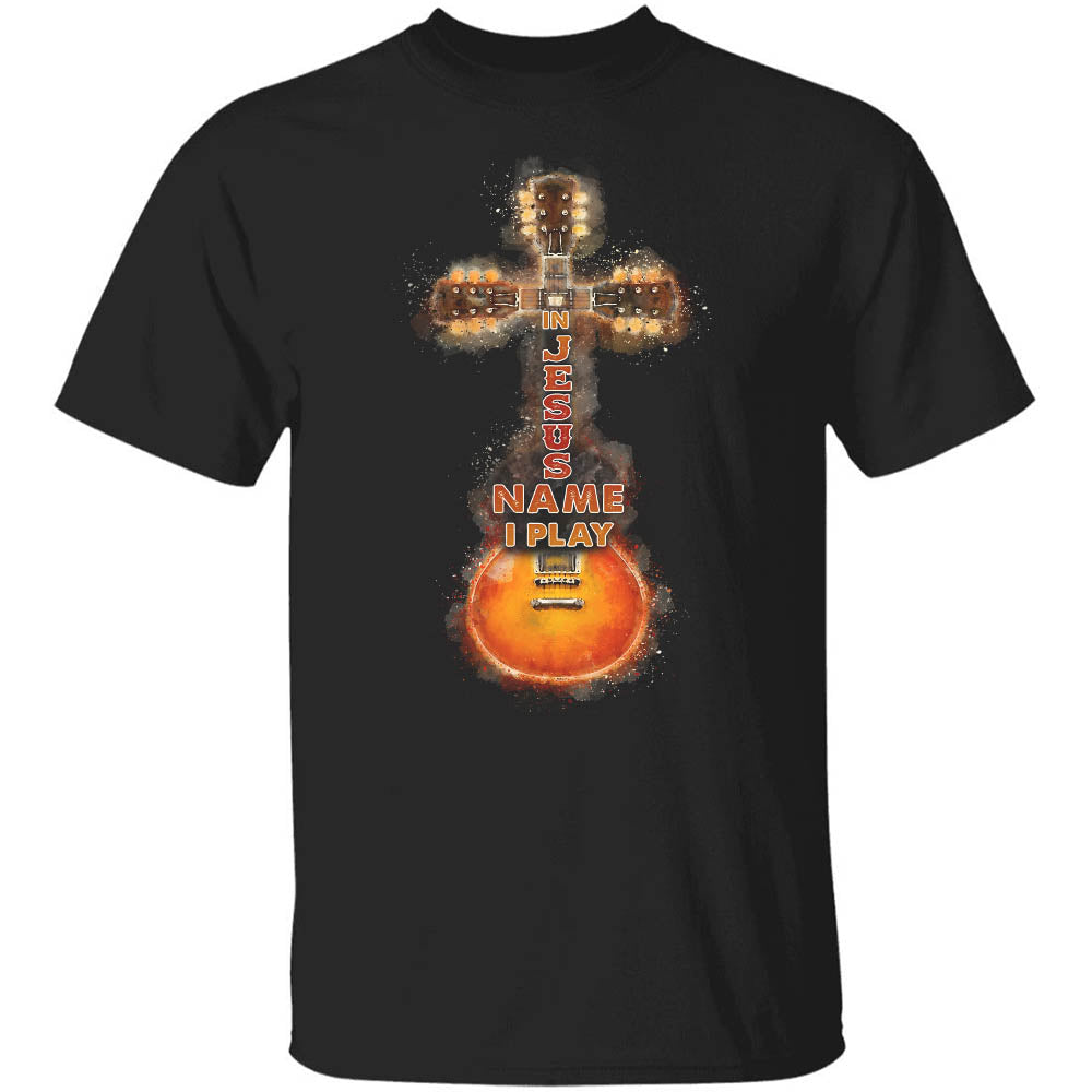 Wooden guitar, In Jesus name I play - Jesus Apparel