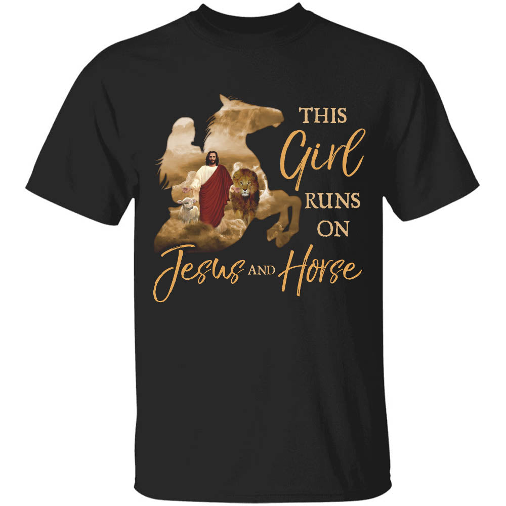 Jesus walking, Lion king, Animal pattern, This girl runs on Jesus and horse - Jesus Apparel