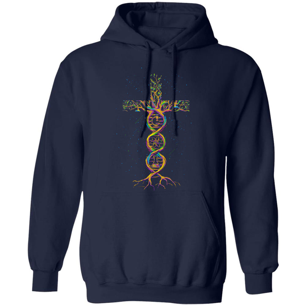 Colorful science symbol, Beautiful cross - Jesus Apparel
