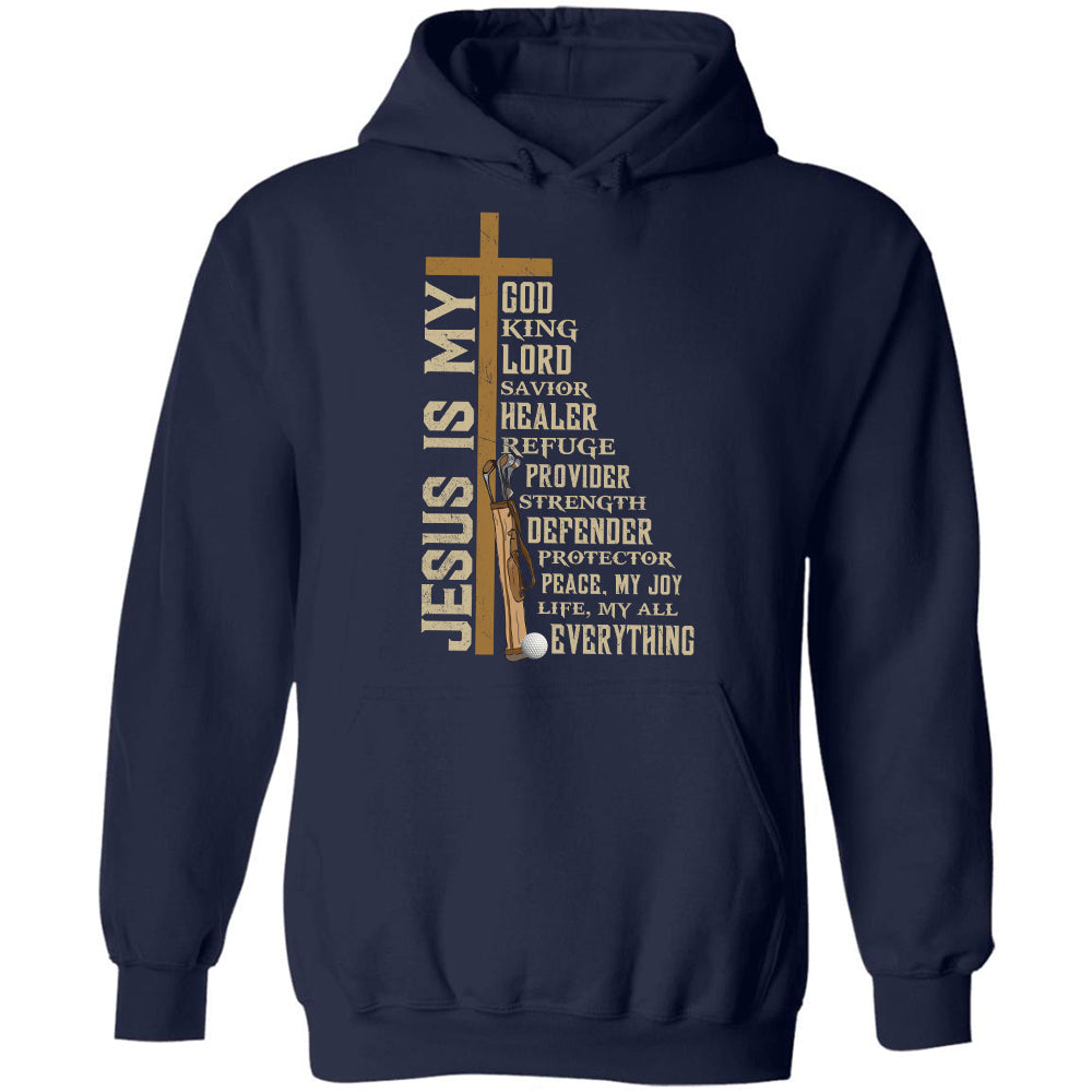 Jesus is my everything Jesus Cross Golf Apparel Wayrumble