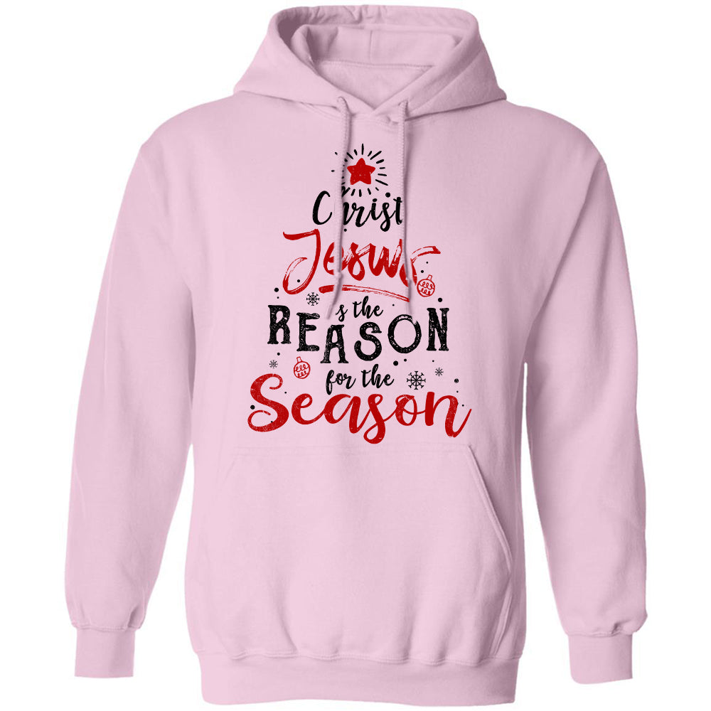 Christ Jesus is the reason for the season - Red star - Apparel