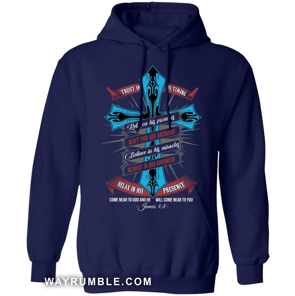 The cross, Believe in God's miracles, Come near to God and he will come near to you - Jesus Apparel