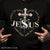 The iron cross, Crown of thorn, Heart shape, Jesus and three nails, I fall in love with the man who die for me - Jesus Black Apparel