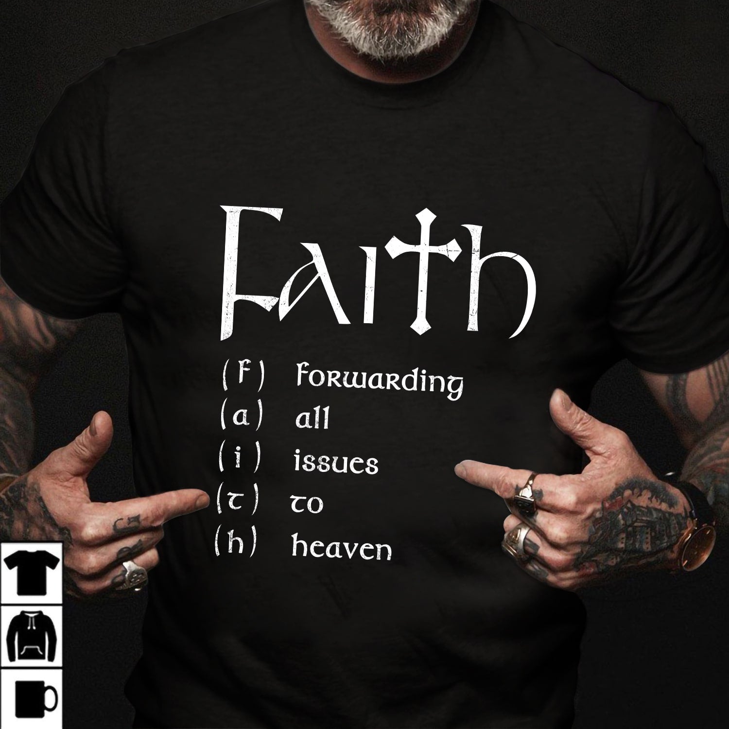 Jesus - Faith - Black Apparel