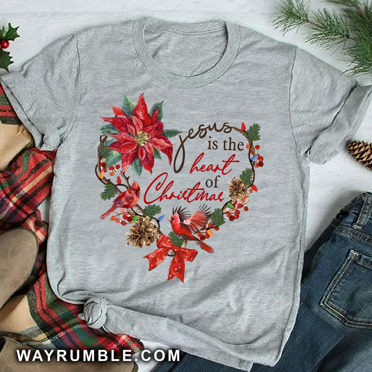 Jesus is the heart of Christmas - White Apparel