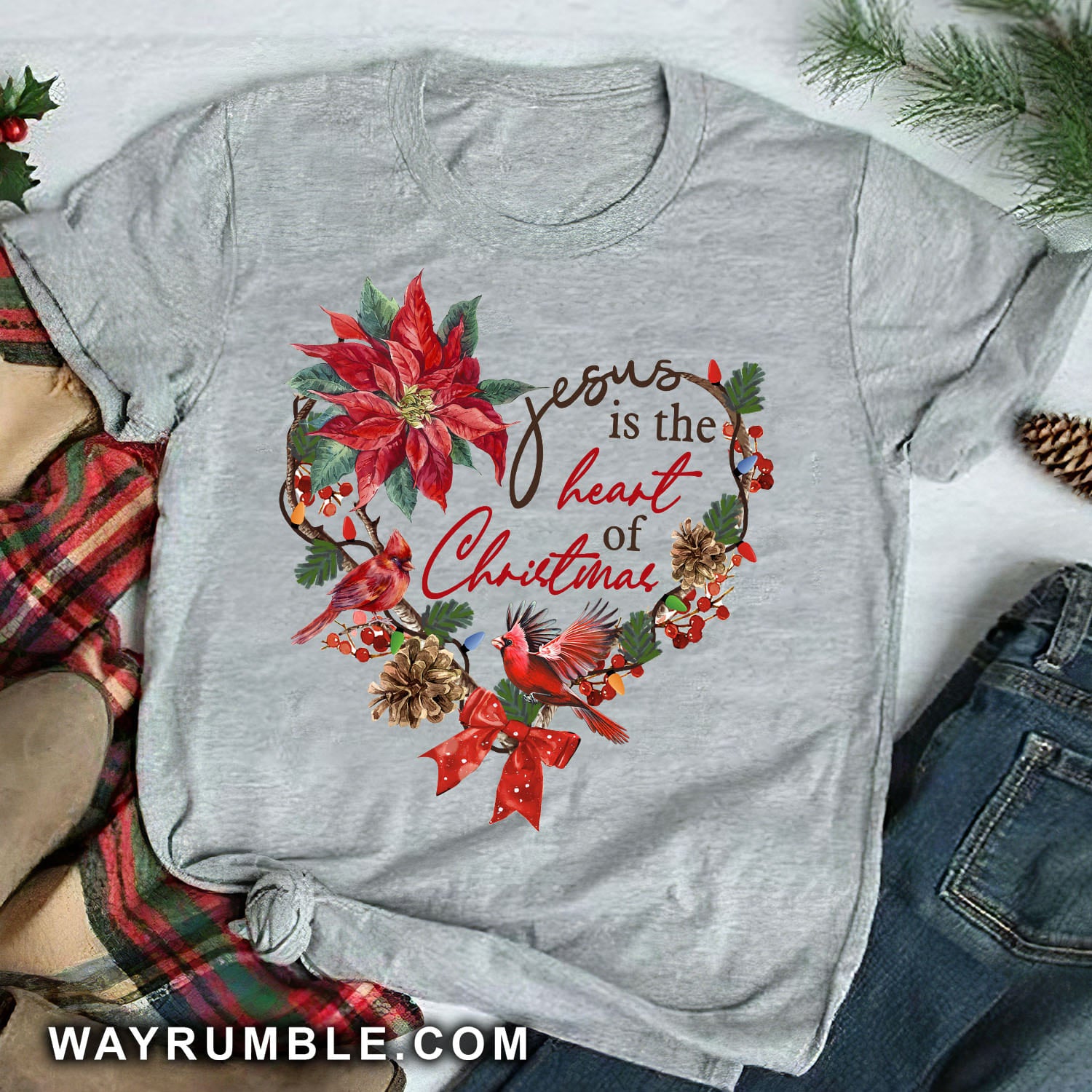Jesus is the heart of Christmas - White Apparel
