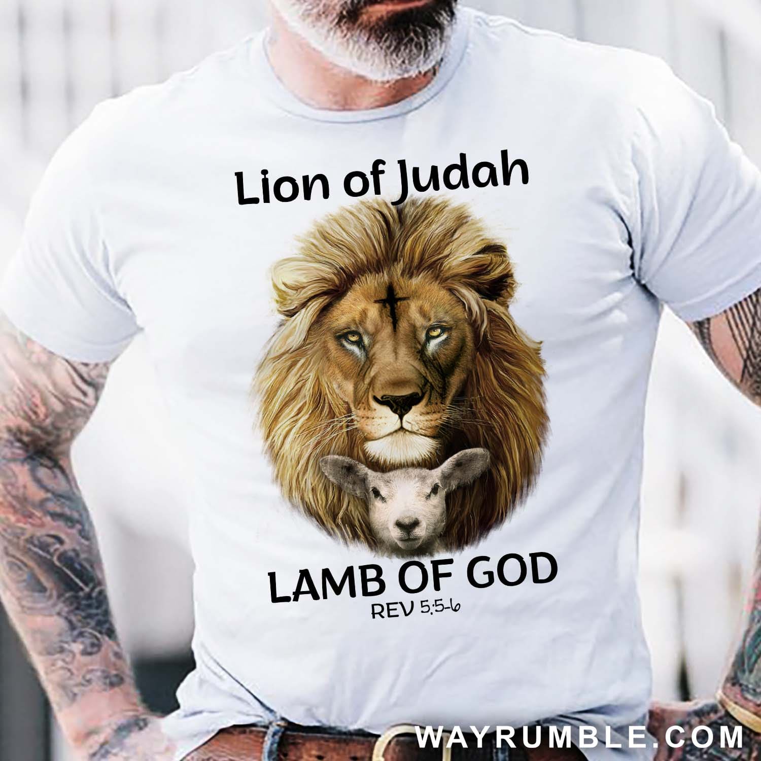 Lion of Judah, Lamb of God, The incredible duo - Jesus White Apparel