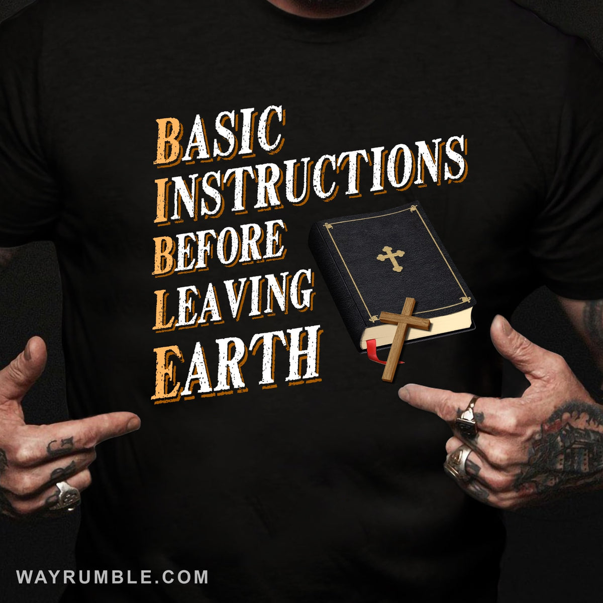 Cross, Bible - Basic Instructions before leaving Earth Jesus Apparel