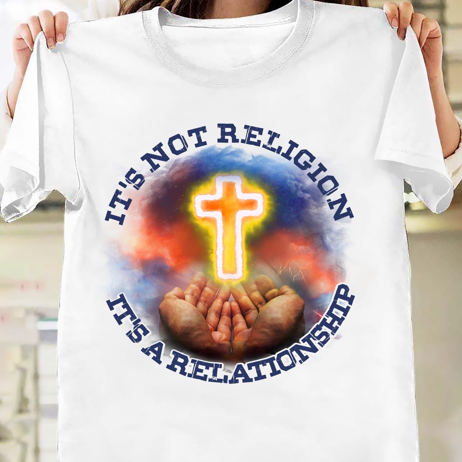 Jesus - It's not religion It's a relationship - White Apparel