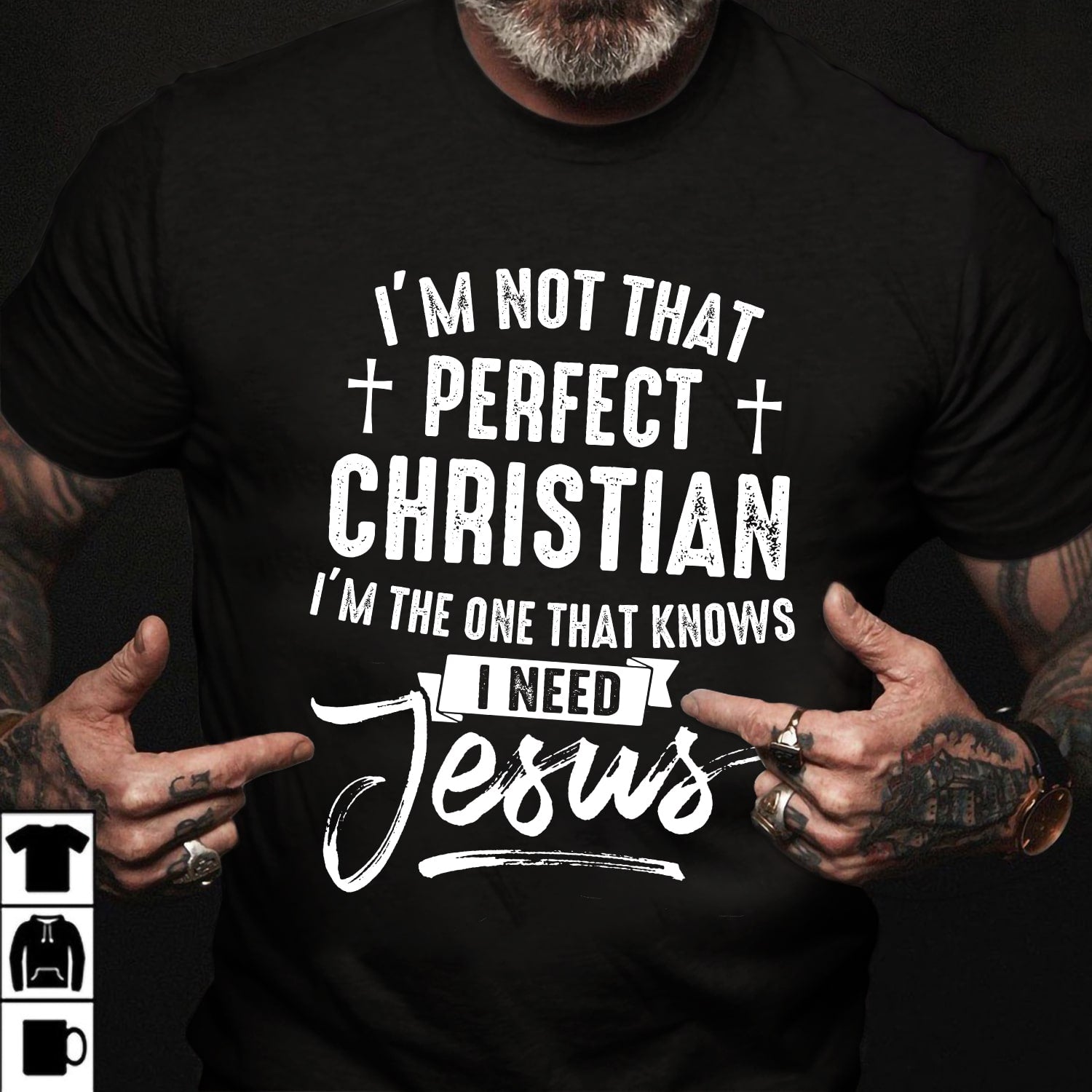 I'm the one that know I need Jesus - Jesus Black Apparel