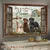 Labradors, Flower field, Wooden Cross, Window frame, There is no place like home - Dog Landscape Canvas Prints, Wall Art