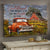 Farm, Farm truck, Red barn - God blessed the broken road led me to you Jesus Landscape Canvas Prints, Wall Art