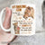 Mom to son, Lion drawing, Animal painting, I love you with my whole heart - Family White Mug