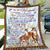 To my husband, Deer drawing, Lavender field, I love you forever and always - Family Blanket